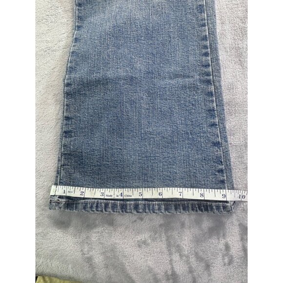 Lee Jeans Women's 14 Short blue light washed denim stretch w/ comfort wasitband - Picture 6 of 9